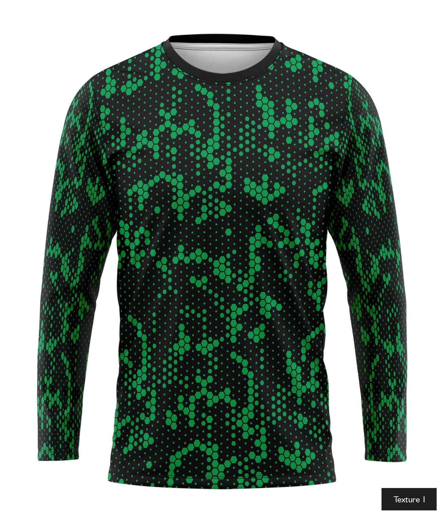 Hexagonal Halftone In Green