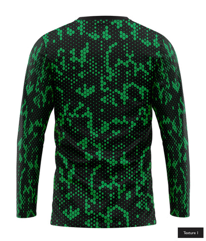 Hexagonal Halftone In Green